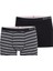 Erkek Boxer 2'li Paket Stripes 9551 - Siyah 1