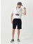 Lacivert Erkek Duble Paça Slim Fit Şort 1086386 1