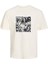Erkek T-Shirt Jorlafayette Brandıng Tee Ss Crew Nec Ln 12250436-BUTTERCREAM 1