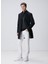 Siyah Erkek Fermuarlı Slim Fit Düz Sweatshirt 1091891 3