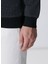 Siyah Erkek Fermuarlı Slim Fit Düz Sweatshirt 1091891 6