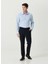 Slim Fit Klasik Yaka Açık Mavi Erkek Gömlek 1087382 3
