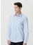 Slim Fit Klasik Yaka Açık Mavi Erkek Gömlek 1087382 4