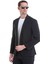 Siyah Performans Suit Slim Fit Düz Takım Elbise 3
