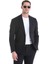 Siyah Performans Suit Slim Fit Düz Takım Elbise 4