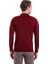 Bordo Comfort Fit Düz Polo Yaka Yünlü Kazak 6