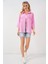 Cep Detaylı Kısa Kol Gömlek 20317 - Pembe 2