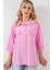Cep Detaylı Kısa Kol Gömlek 20317 - Pembe 3
