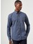 Regular Fit Ekoseli Lacivert Spor Erkek Gömlek GM22K222104_D39 4