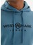 Açık Mavi Baskılı Kapüşonlu Cepli Pamuklu Regular Fit Erkek Sweatshirt Sıgnature 3