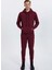 Bordo Kapüşonlu Cepli Pamuklu Regular Fit Erkek Sweatshirt Core Hoodıe W/pocket 3