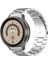 Samsung Galaxy Watch 4 5 5pro 6 7 FE 40mm ve 44mm ile Uyumlu Kordon Klasik Baklava Model Paslanmaz Çelik Metal Kayış 1