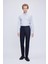 Lacivert Slim Fit Yandan Cepli Yünlü Kumaş Pantolon 1