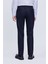 Lacivert Slim Fit Yandan Cepli Yünlü Kumaş Pantolon 3