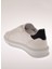 Beyaz-Siyah Erkek Deri Sneaker 25730 4