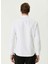 Beyaz Erkek Gömlek Slim Fit Diyagonal Gömlek 1092977 5