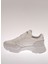Beyaz Erkek Deri Sneaker 25761 2