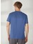 Bisiklet Yaka Baskılı Lacivert Erkek T-Shirt Yelken 5