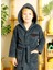 Kapşonlu Yumuşacık Bambu Unisex Kız-Erkek Çocuk Havlu Bornozu 8-10 Yaş Antrasit /YARASA 2