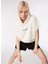 Beyaz Kadın Kapüşonlu Relaxed Baskılı Sweatshirt D4SL-SWT3031 5