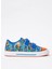 Mavi - Turuncu Erkek Çocuk Sneaker Lotus Prınt 1