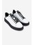 Beyaz-Siyah Erkek Deri Sneaker 352 21233 Erk Ayk SK24-25 2
