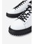 Beyaz-Siyah Erkek Deri Sneaker 352 21233 Erk Ayk SK24-25 3