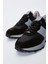Agatho Erkek Siyahgri Hakiki Deri Sneakers & Spor Ayakkabı 4