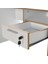 Concept Kilitli Çekmeceli Çalışma Masası-Mat Lake Beyazkontra 120X75X60 cm (Gxyxd) 5