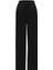 Siyah Beli Lastikli Bol Paça Cupro Pantolon T25Y-7007 1
