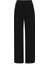 Siyah Beli Lastikli Bol Paça Cupro Pantolon T25Y-7007 2