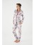 Kadın Mor Uzun Kollu Pijama Takım 18401 2