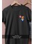 Oversize Balon Balığı ve Mini Dalgıç Cep Tasarımlı Unisex T-Shirt 2