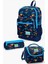 Kids Lacivert Mavi Dinazor Desenli 3’lü Okul Çanta Seti 1