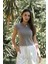 Kensal Dar Kesim Vizon T-Shirt 1
