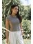 Kensal Dar Kesim Vizon T-Shirt 3