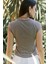 Kensal Dar Kesim Vizon T-Shirt 5