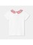 Kız Çocuk Çiçek Desenli Peter Pan Yaka T-Shirt 2