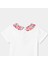 Kız Çocuk Çiçek Desenli Peter Pan Yaka T-Shirt 4