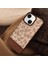 Apple iPhone 13 Uyumlu Kılıf Zebana Lily Flowers Silikon Kılıf Kahverengi 1