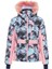 Lacivert - Pembe Kız Çocuk Desenli Kayak Montu OXW1002_WILL 1