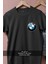 Oversize Bmw Logo Cep Tasarımlı Unisex T-Shirt 2