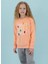 Somon Kız Çocuk Bisiklet Yaka Sweatshirt HRBTXT306 1