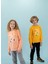 Somon Kız Çocuk Bisiklet Yaka Sweatshirt HRBTXT306 3
