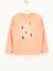 Somon Kız Çocuk Bisiklet Yaka Sweatshirt HRBTXT306 4