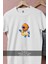 Oversize Ördek Can Simidi ve Mini Dalgıç Tasarımlı Unisex T-Shirt 2