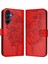 Samsung Galaxy A17 Için Kılıf Manyetik Premium Deri Kapak Çevirin Kabartma (Yurt Dışından) 5