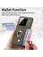 Xiaomi 15 Pro Premium Dokulu Deri Halka Standı Kart Yuvaları Için Kılıf (Yurt Dışından) 5