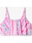 Kız Çocuk Etnik Desenli Fırfırlı Texas Halter Bikini Takımı 2