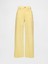 Kadın Sarı High Rise Stride Wide-Leg Ankle Jean Pantolon 2